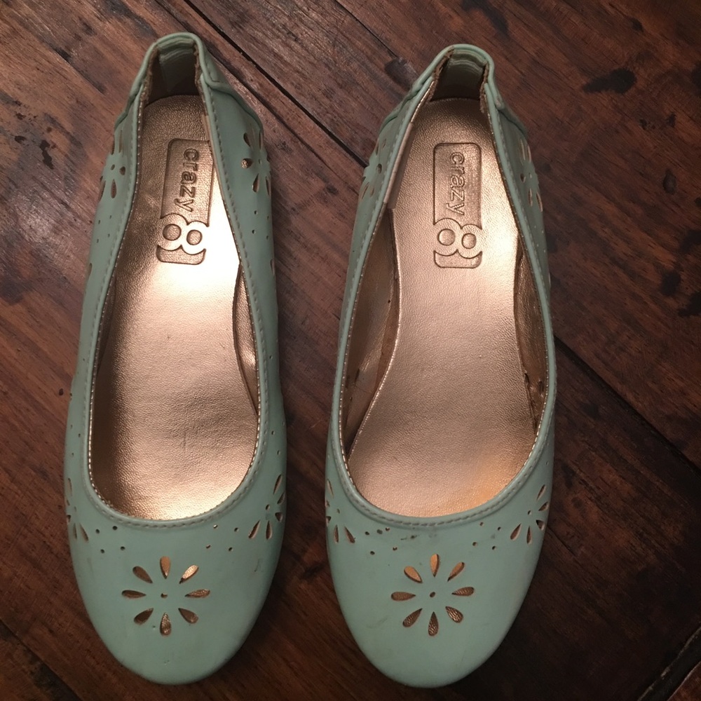 Crazy 8 Mint Green Girls Flats